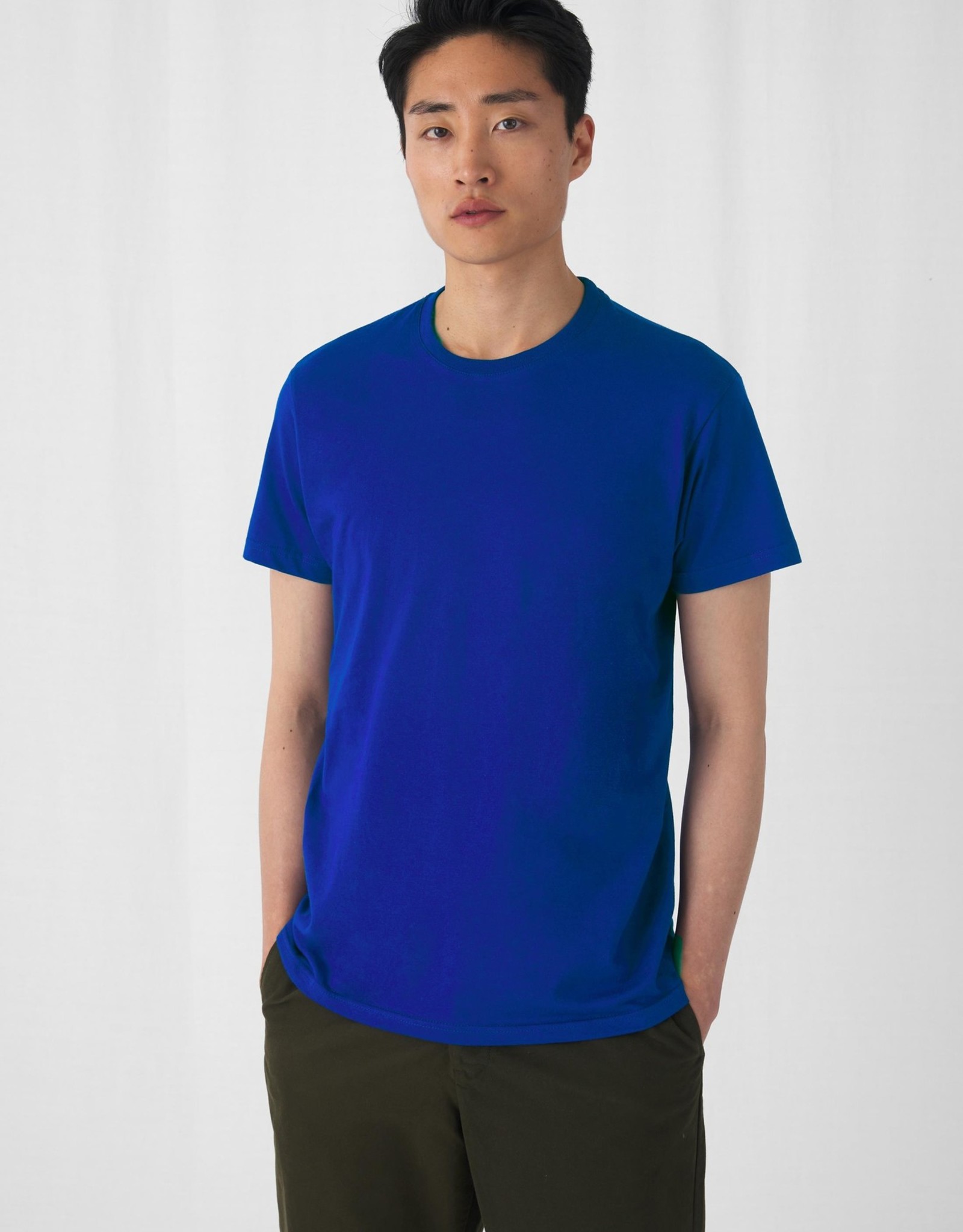 B&C T-SHIRT met ronde hals basic grijs