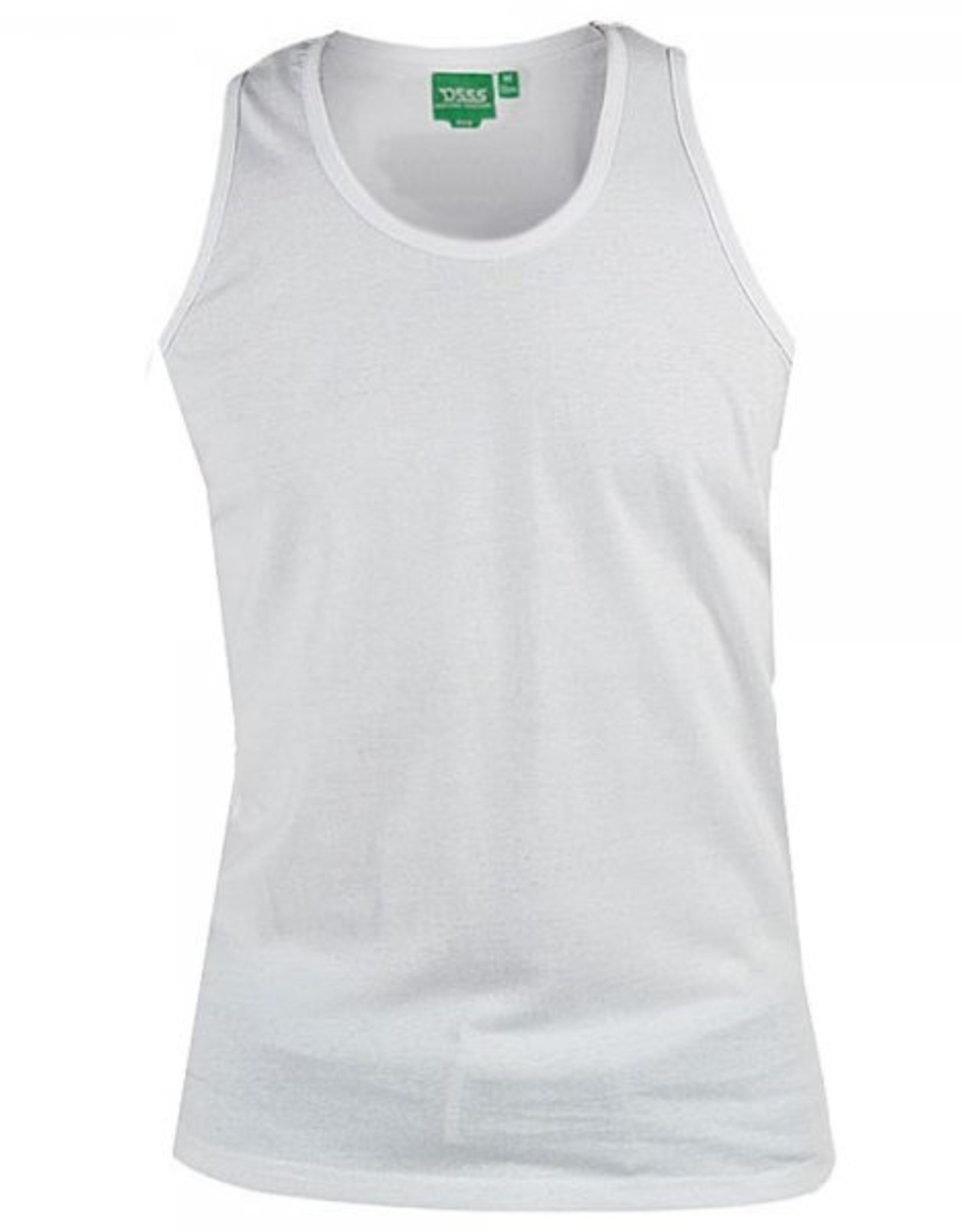 SINGLET TANKTOP heren wit Fabio D 555 GroteMatenBasics