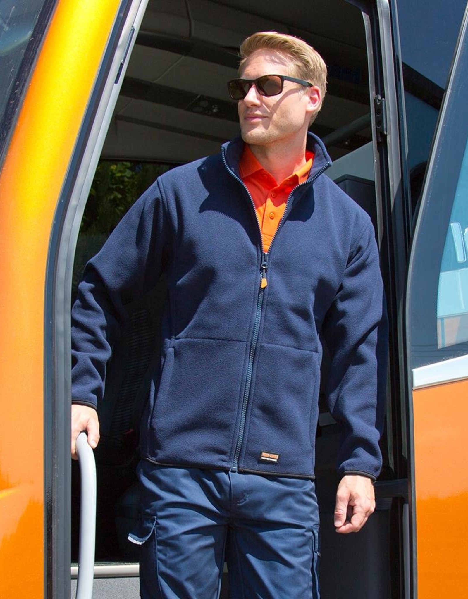 Result Workwear micro FLEECE JACKET navy