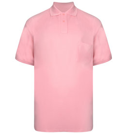 Kam Jeans BASIC POLOSHIRT met borstzak rose