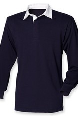 RUGBY / POLOSWEATER heren - navy / wit