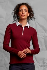 RUGBY / POLOSWEATER dames - zwart / wit