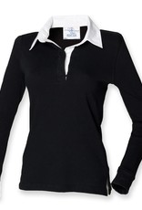 Front Row Collection RUGBY / POLOSWEATER dames - zwart / wit