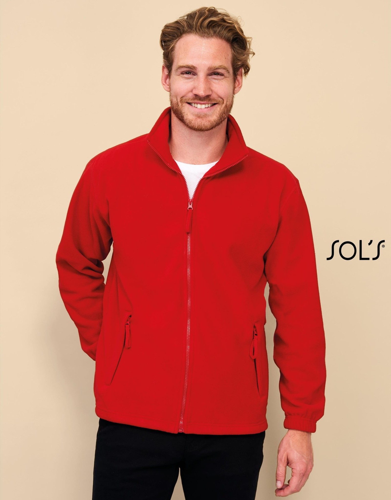 Sol's FLEECE VEST 'North' rood