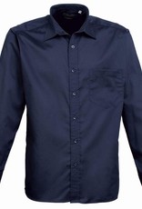 OVERHEMD Poplin lange mouw - navy