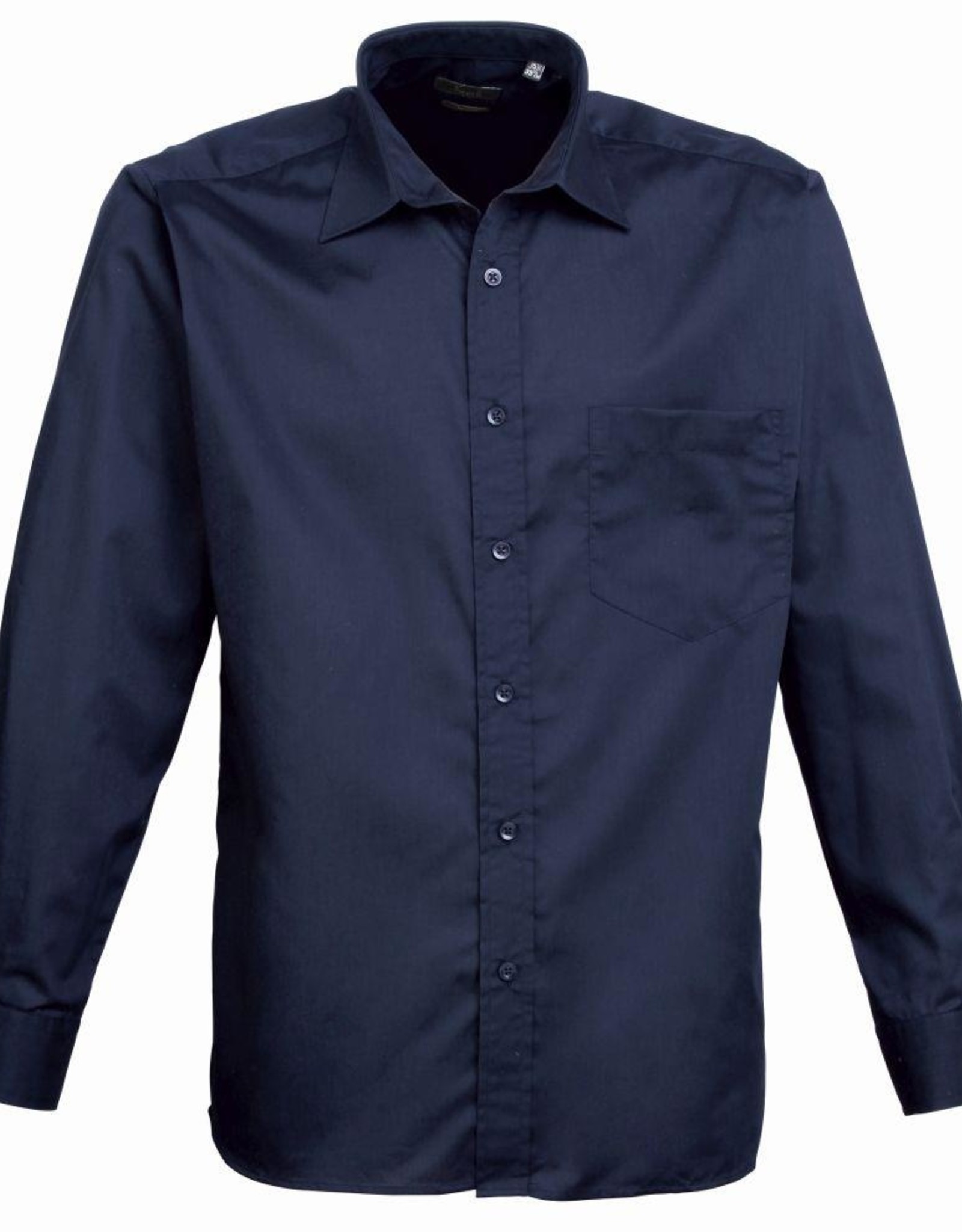 OVERHEMD Poplin lange mouw - navy