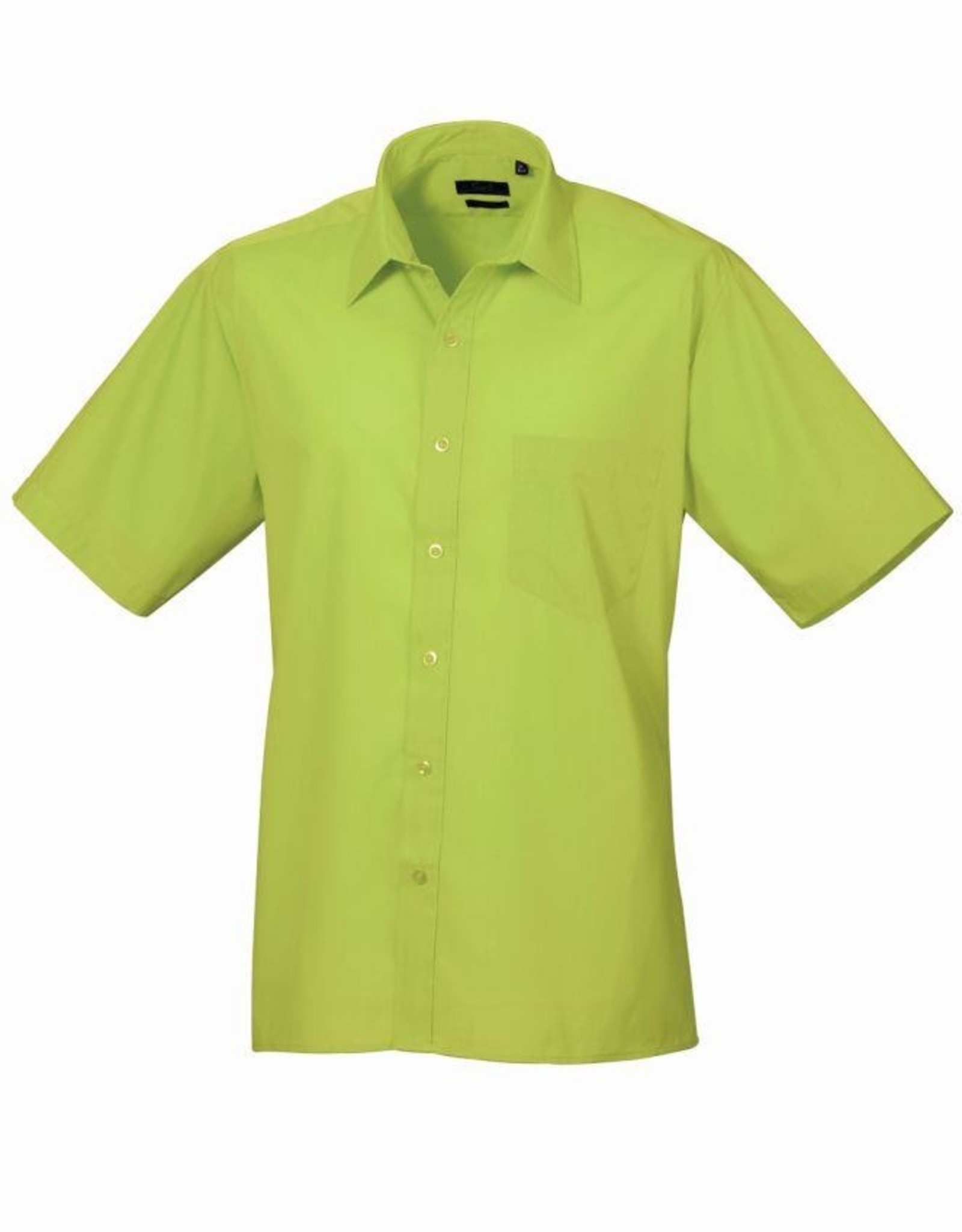 OVERHEMD Poplin korte mouw - lime