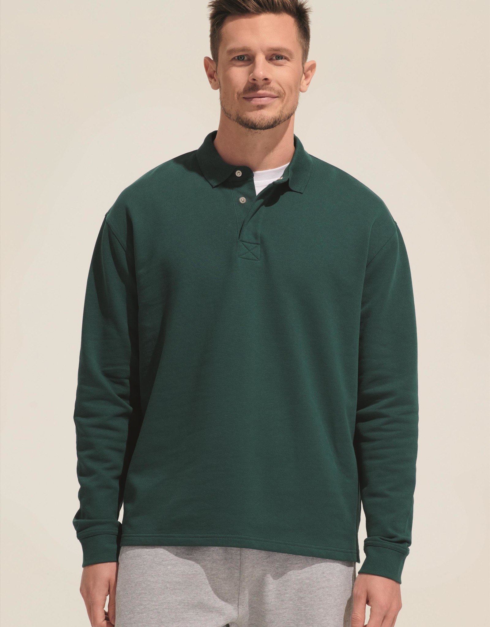 Sol's Unisex POLO SWEATER  'Heritage' - zwart