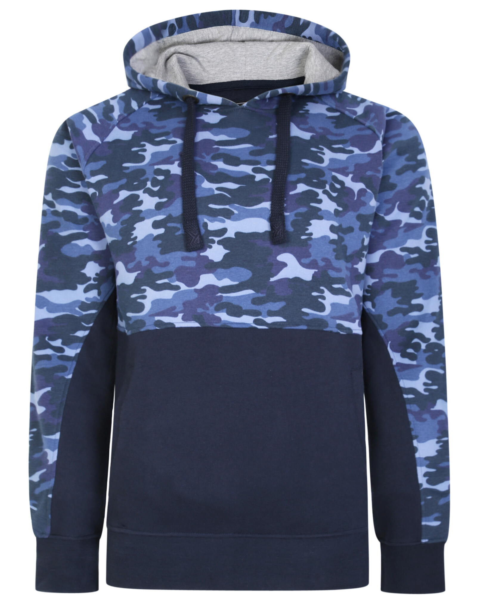 Kam Jeans SWEATER met capuchon 'Camouflage' - navy