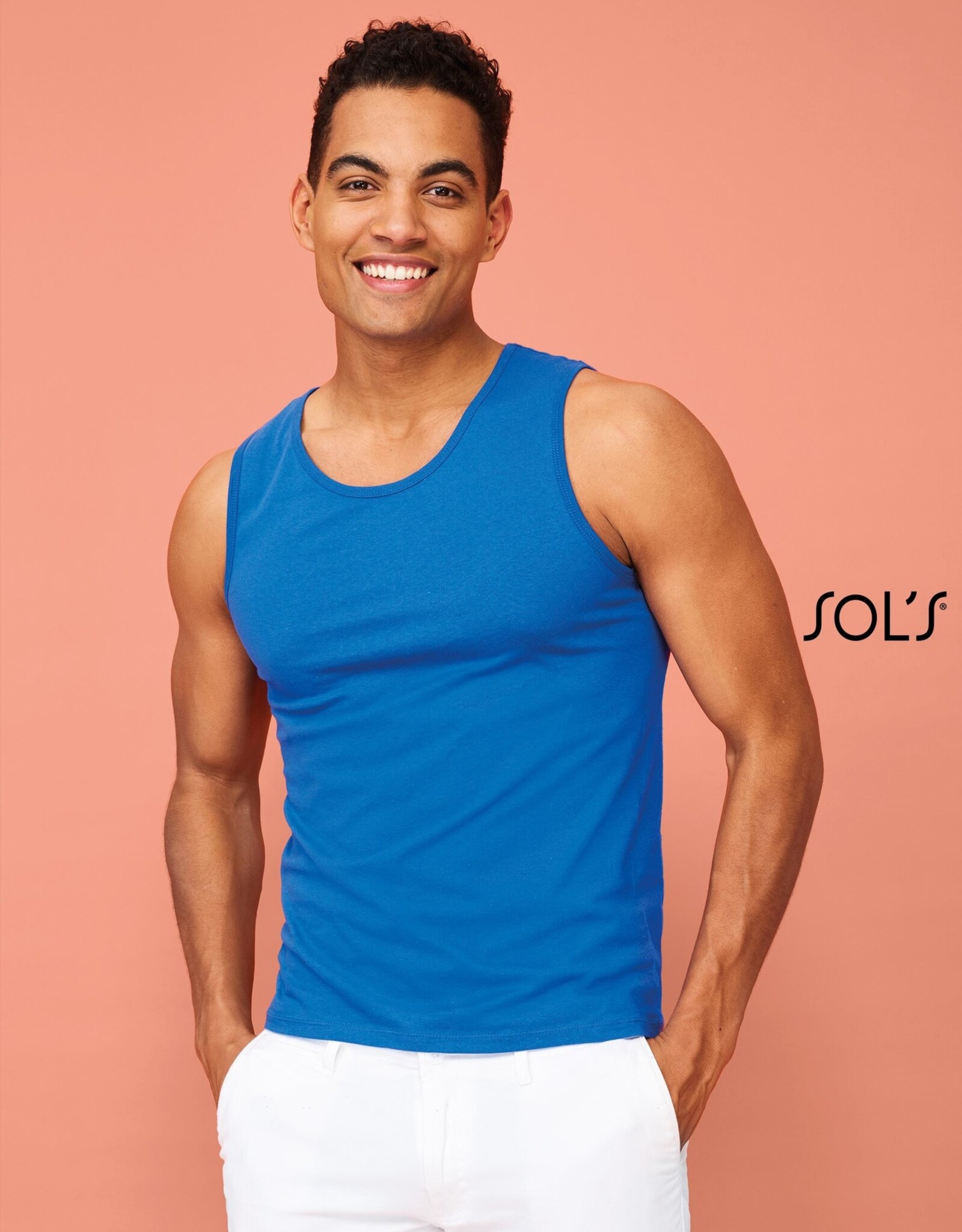 Sol's SALE - 2XL - SINGLET basic 'Justin' zwart