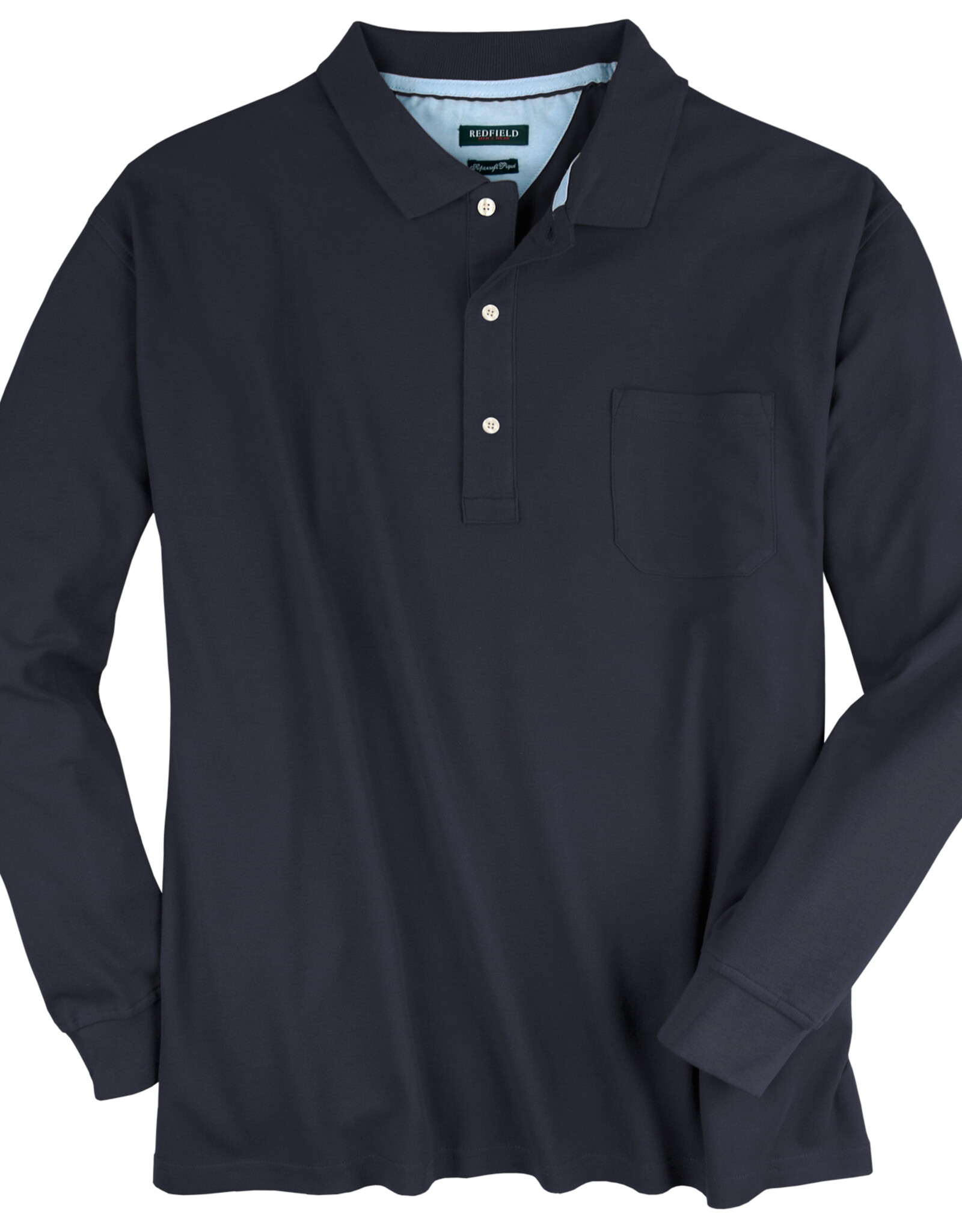 Redfield Redfield POLOSHIRT Harry Pique lange mouw navy