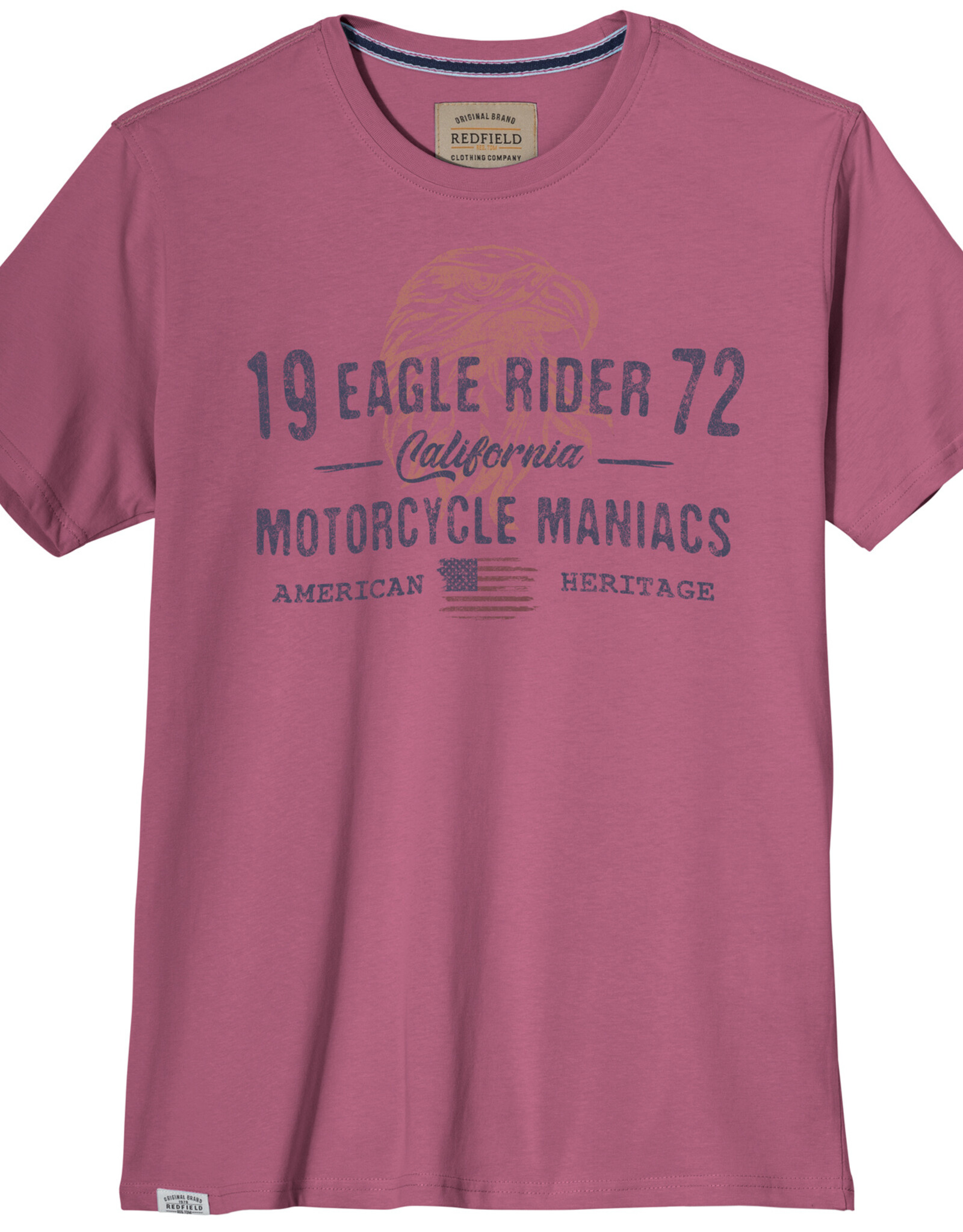 Redfield Redfield T-SHIRT oud roze Eagle Rider