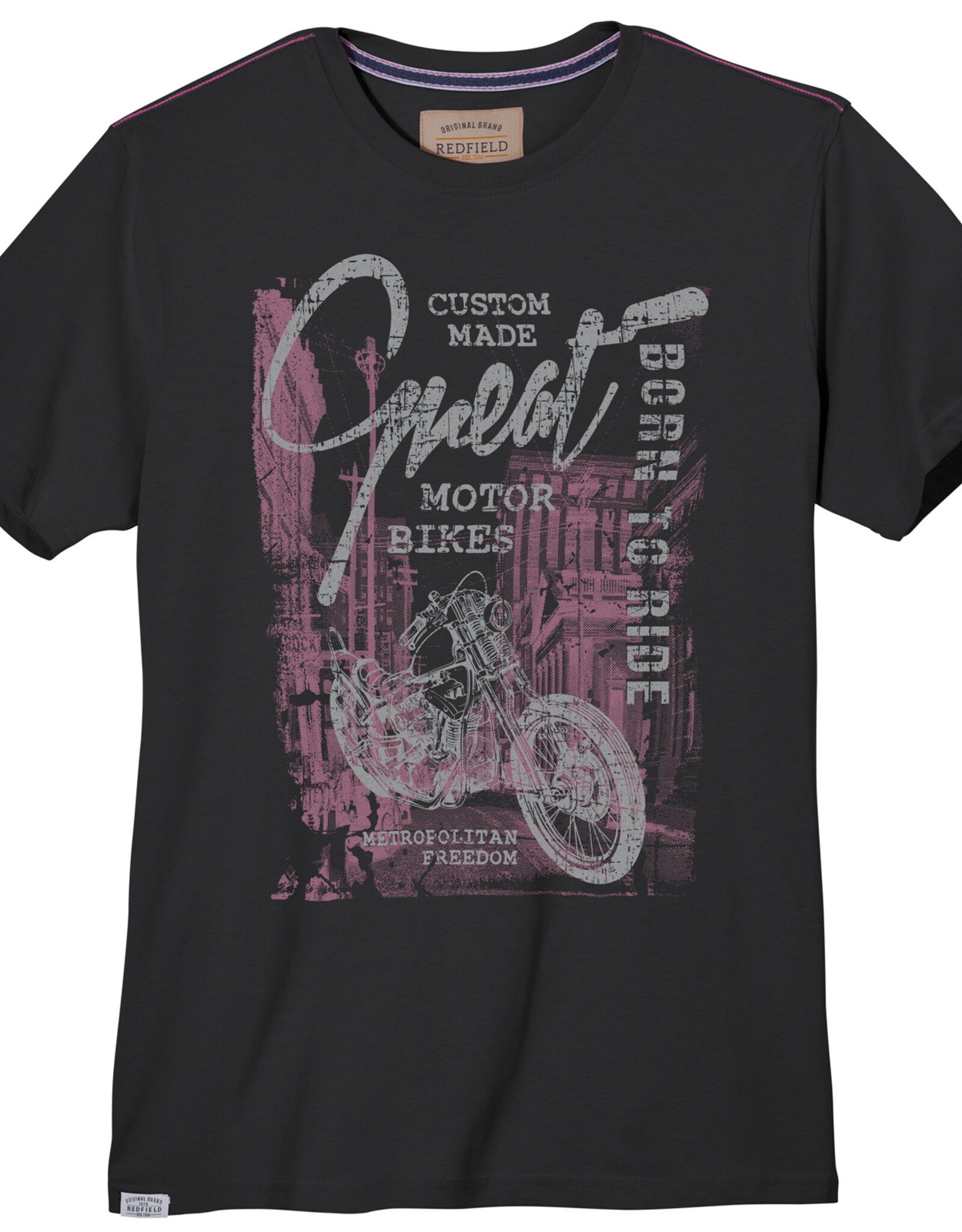 Redfield Redfield T-SHIRT zwart Motor Bikes