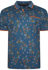 Kam Jeans POLOSHIRT Floral – blauw