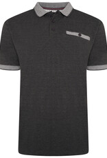 Kam Jeans POLOSHIRT Jacquard – Charcoal