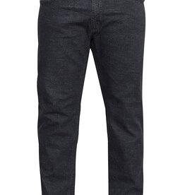 Duke London SPIJKERBROEK JEANS zwart stretch met elastische taille