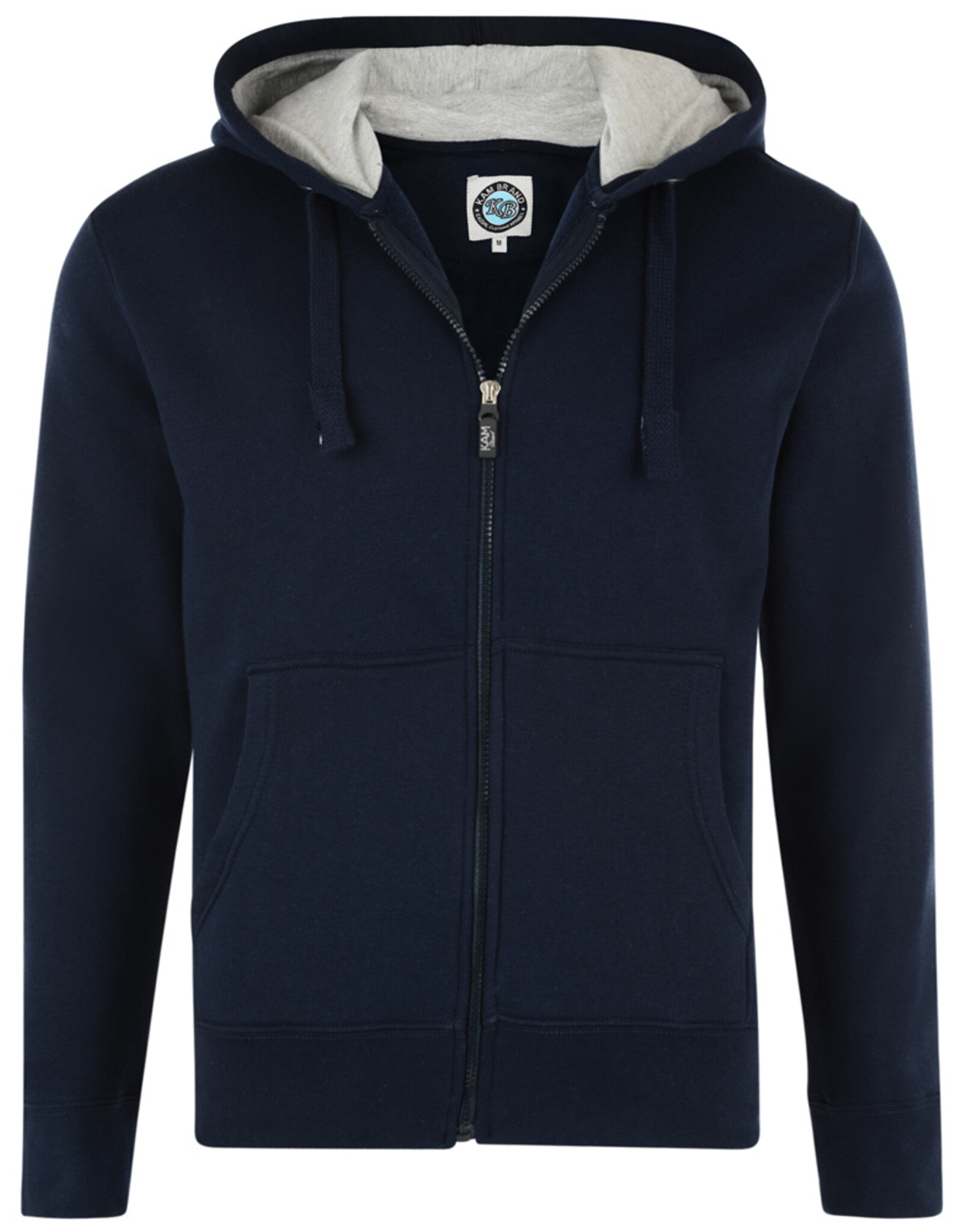 Kam Jeans Hoodie Fleece ZIP Thru – navy blauw