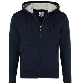 Kam Jeans Hoodie Fleece ZIP Thru – navy blauw