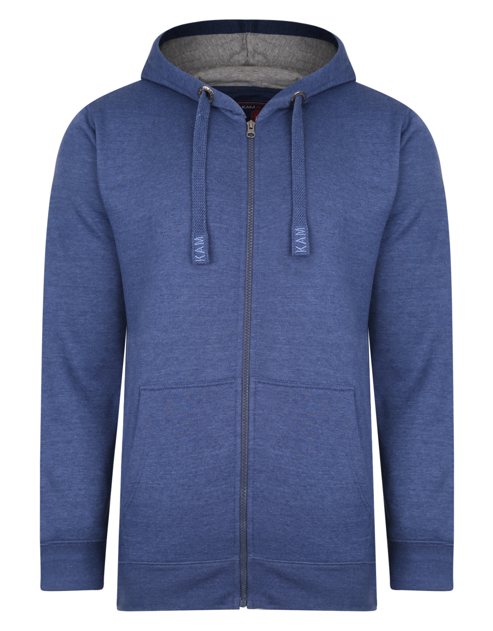 Kam Jeans Hoodie Fleece ZIP Thru – royal blauw