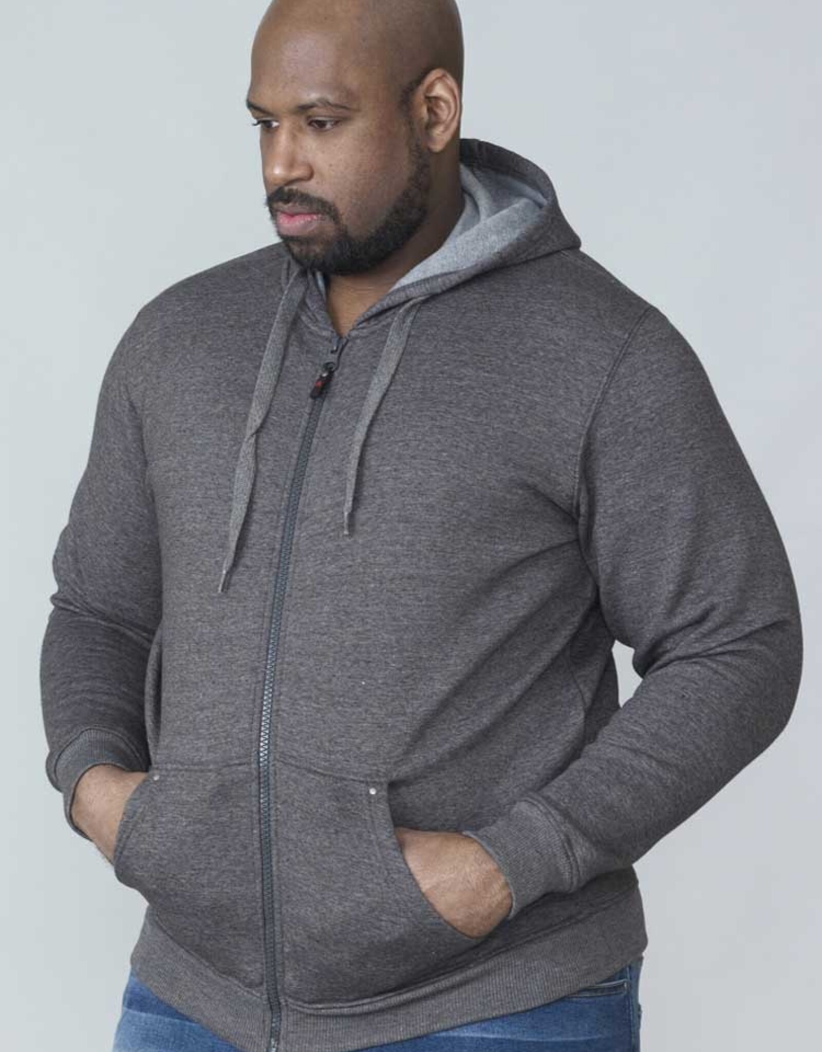 Rockford SWEATVEST SALE 2XL met capuchon 'Cantor' grijs