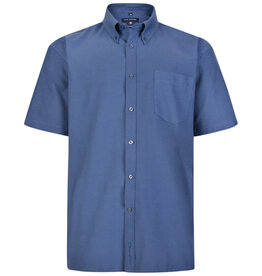Kam Jeans SALE 2XL OVERHEMD Oxford casual korte mouw navy