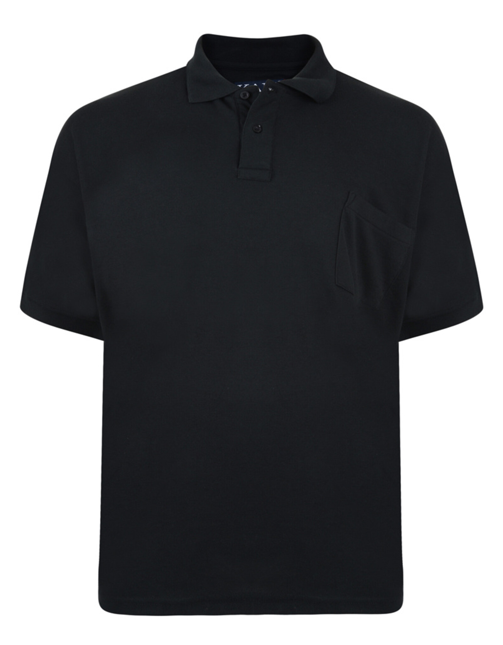 Kam Jeans SALE 2XL & 4XL BASIC POLOSHIRT met borstzak zwart