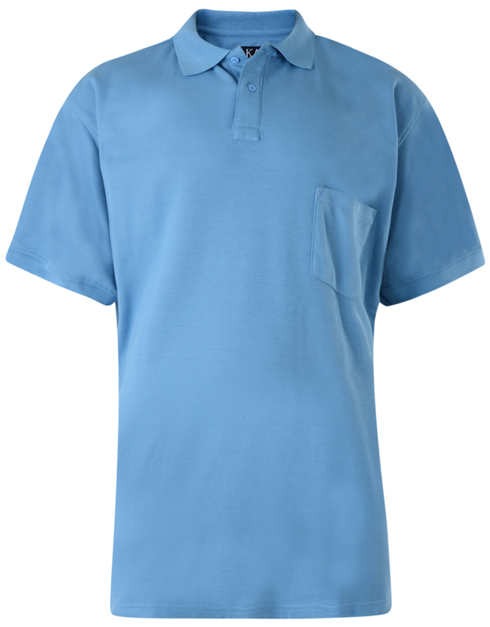 Kam Jeans SALE 3XL BASIC POLOSHIRT met borstzak sky