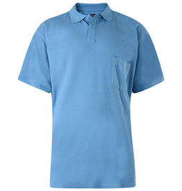 Kam Jeans SALE 3XL  BASIC POLOSHIRT met borstzak sky