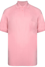 Kam Jeans SALE 7XL BASIC POLOSHIRT met borstzak rose
