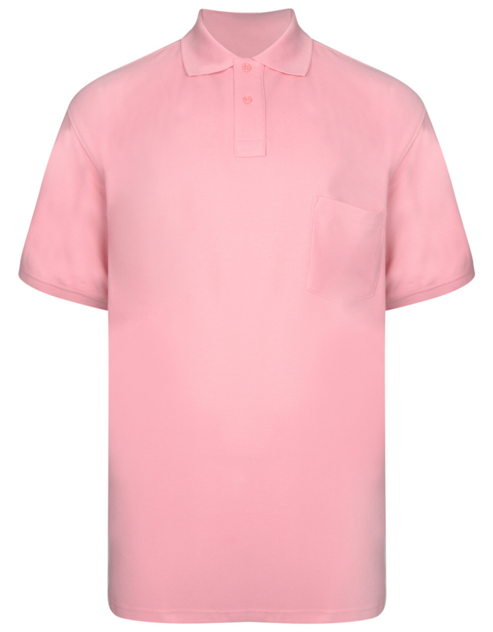 Kam Jeans SALE 3XL & 7XL BASIC POLOSHIRT met borstzak rose