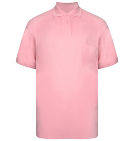 Kam Jeans SALE  3XL & 7XL BASIC POLOSHIRT met borstzak rose