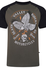 Kam Jeans T-SHIRT met print 'Valley Riders’ – olive