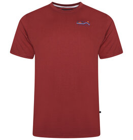 Kam Jeans T-SHIRT met print 'Bear Creek' – rood
