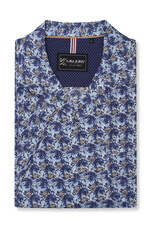 Kam Jeans OVERHEMD Hawai blauw korte mouw