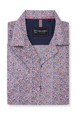 Kam Jeans OVERHEMD Hawai floral blauw korte mouw