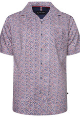 Kam Jeans OVERHEMD Hawai floral blauw korte mouw