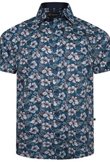 Kam Jeans OVERHEMD Hibiscus Pacific korte mouw