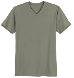 Redfield T-SHIRT basic V - hals olijf groen ‘Quentin’