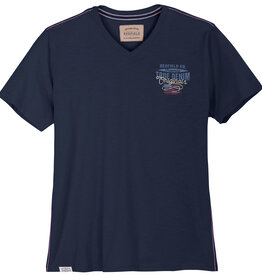 Redfield T-SHIRT V-hals true denim denim blauw
