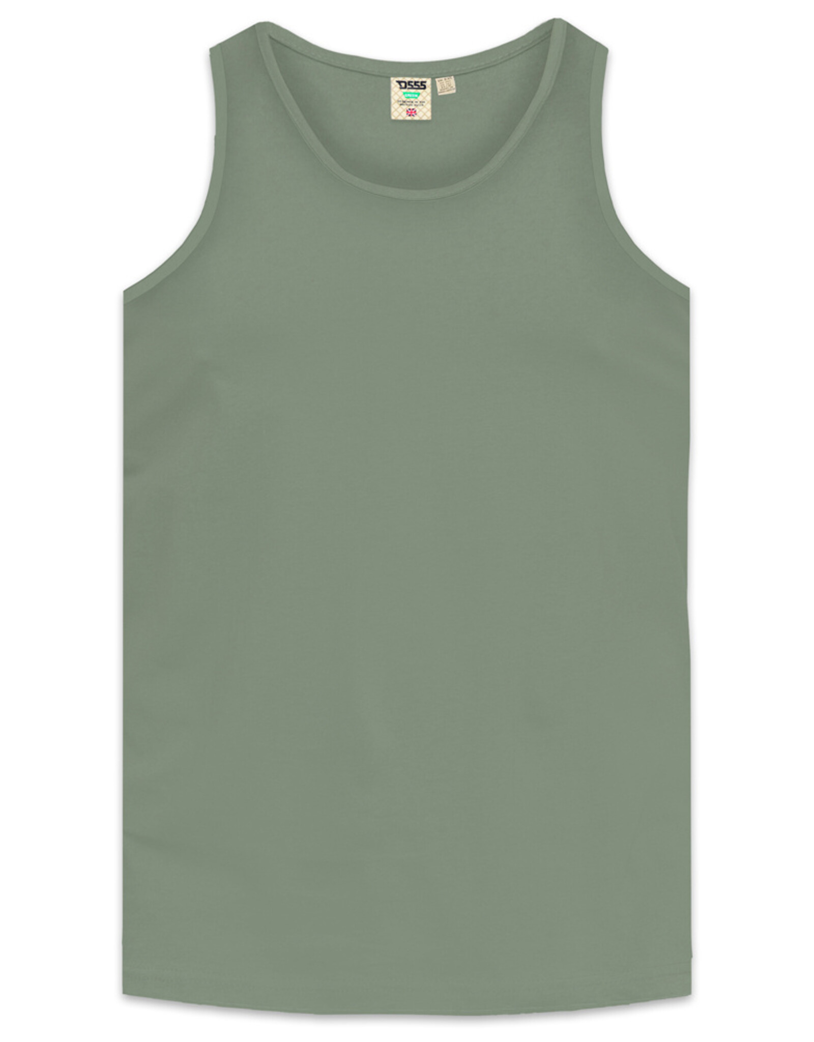 D-555 SINGLET / TANKTOP heren 'Fabio' olijf groen