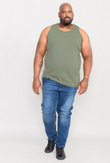 D-555 SINGLET / TANKTOP heren 'Fabio' olijf groen