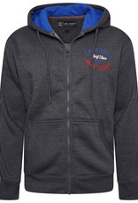 Kam Jeans Hoodie california ZIP Thru antraciet