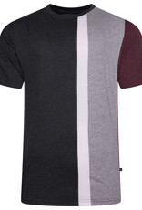 Kam Jeans T-SHIRT verticale strepen antraciet