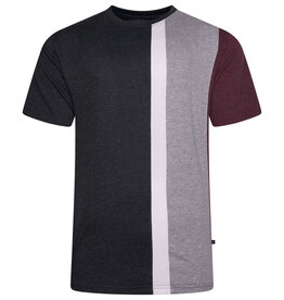 Kam Jeans T-SHIRT verticale strepen antraciet