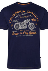 Kam Jeans T-SHIRT California customs navy