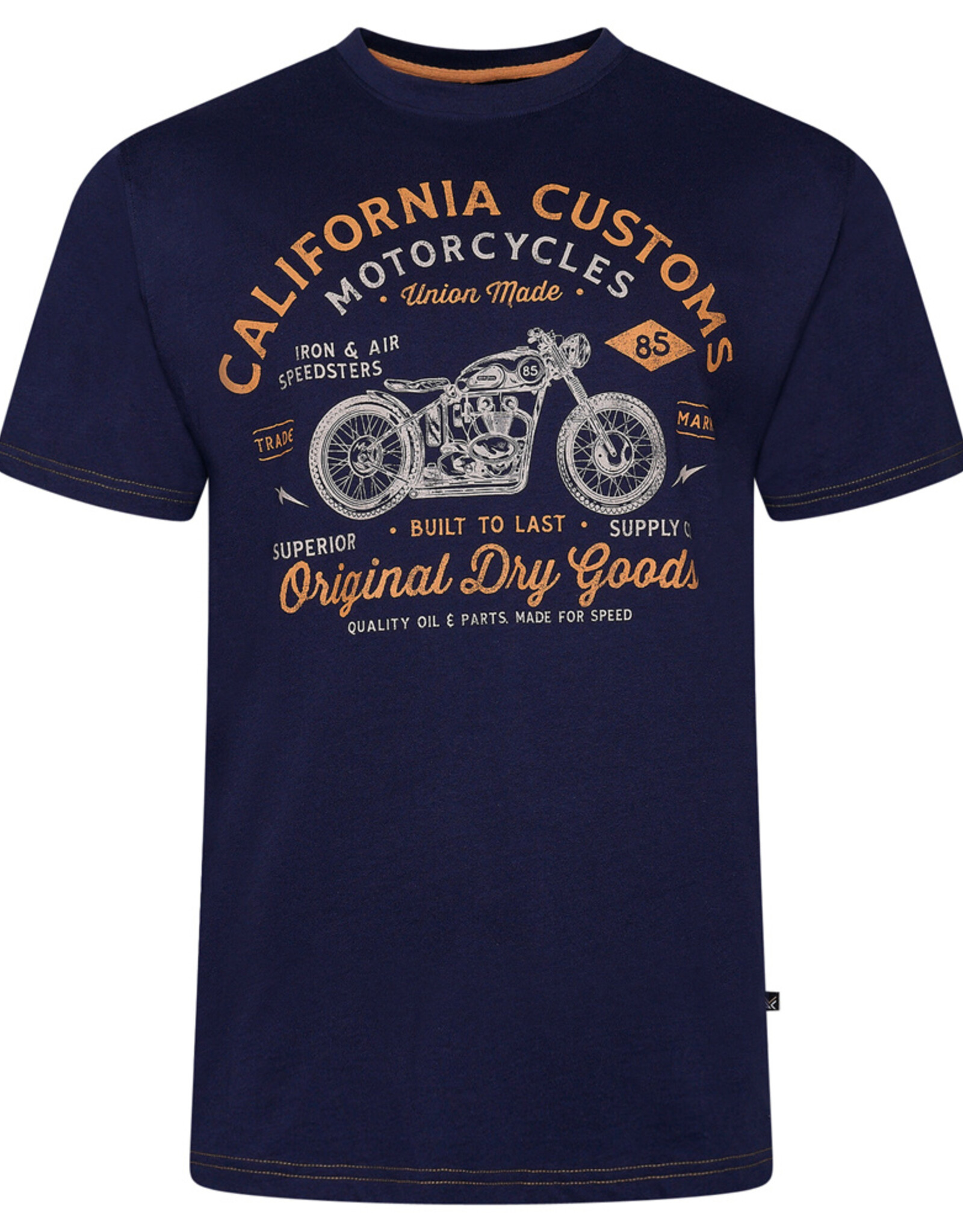 Kam Jeans T-SHIRT California customs navy