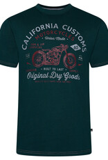 Kam Jeans T-SHIRT California customs zeegroen