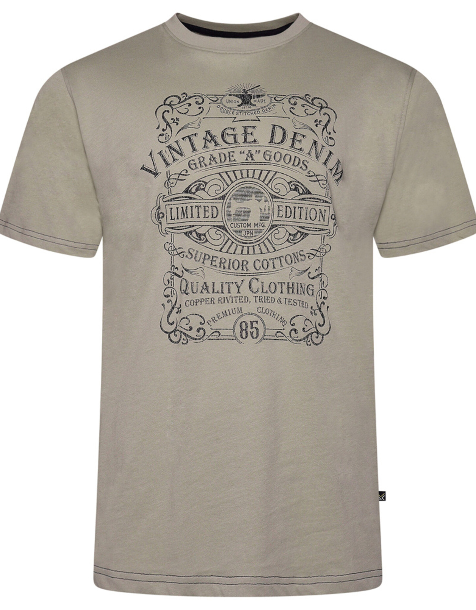 Kam Jeans T-SHIRT Vintage Denim stone