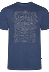 Kam Jeans T-SHIRT Vintage Denim - indigo