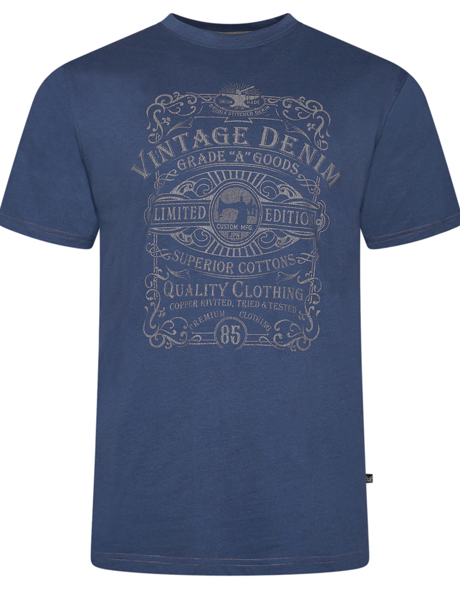 Kam Jeans T-SHIRT Vintage Denim - indigo